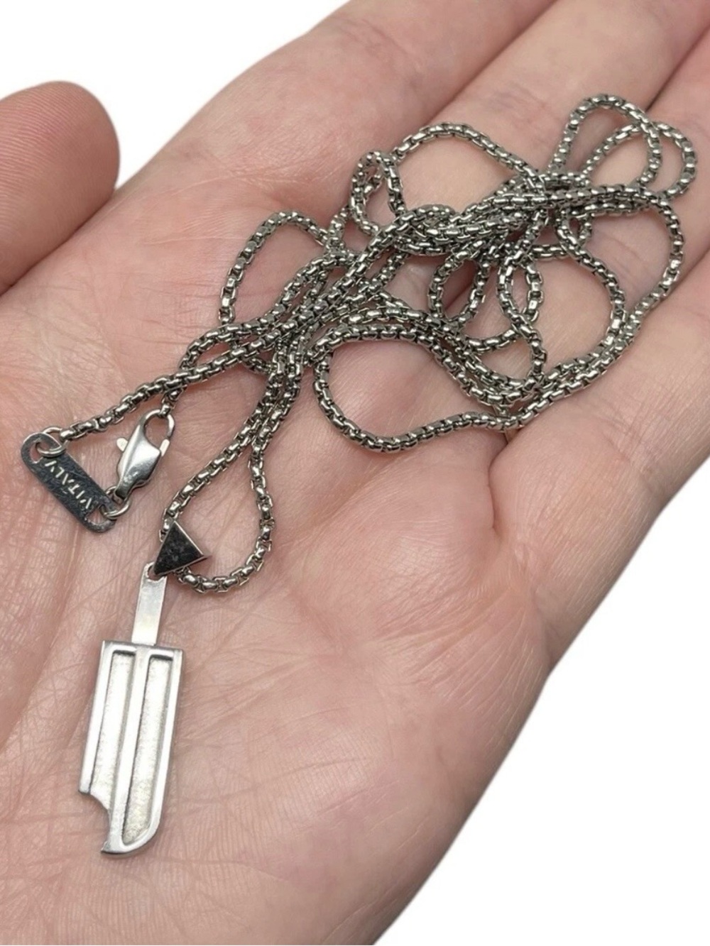 Vitaly Popsicle Pendant Long Stainless Steel Necklace Minimalist Streetwear